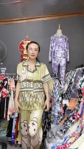 Đồ bộ pijama nữsize 40kg đến 75kg lụa xước ánh kim bộ đồ ngủ nữ 5CE hàng may kĩFREESIZE VÀ BIGSIZESIZE ĐẠI