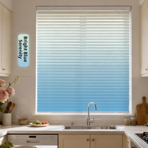 Gradual Color No-Drill Kitchen Bathroom Light Block Curtain
