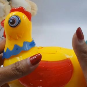♥♥♥ BabySPA Kids Toy Chicken Laying Eggs Battery Powered Doll Action Electric Music Toys