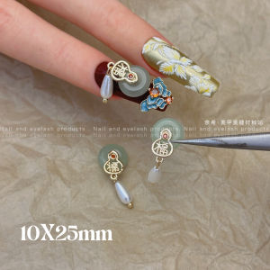 Nail Art Wedding Decoration Diamond Enamel New Year Chinese Style Court Decorations Festive Show He Wedding Nail Accessories