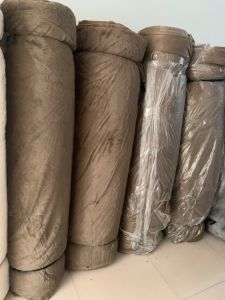 Thảm lông lót tủ điện thoai màu đỏ đô lông mịn nhiều màu nhiều size