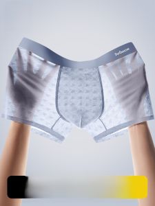 Quần lót nam MiiOW lụa băng mỏng kháng khuẩn cạp vừa màu trơn thoáng khí