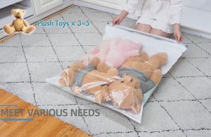 TAILI 8pcs Vacuum compression Bags for Comforter and Blankets Jumbo Vacuum Seal Bags for Bedding 80*100cm Storage Bags for Clothes Pillows Saving More Closet Space