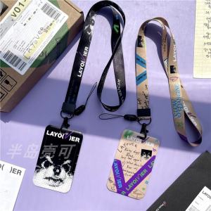 BTS Celebrity ID Card Holder Lanyard Slide Campus Card Holder ABS Material Student ID Card Case Taehyung Jimin School Supplies