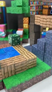 บล็อกของเล่น บล็อกอาคารแม่เหล็ก โลกของฉัน Magnetic Build ของขวัญของเล่นเด็กวัยหัดเดิน