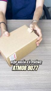 Hộp nhấn xà phòng ATMOR 8077 dung tích 1000ml làm bằng inox SUS304 sang trọng phù hợp nhiều không gian thiết kế - bảo hành chính hãng 12 tháng