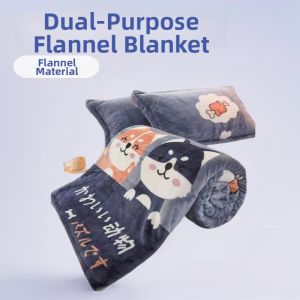 Warm Flannel Blanket Bed Sheet 2-in-1