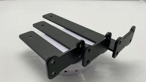 1Pair Concealed T Shape Bracket Steel Heavy Duty Wall Bracket Black Triangular Bracket 8/10/12Inch