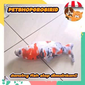 Mainan Kucing Dancing Fish Dengan Catnip - MAINAN IKAN KUCING BERGERAK Mainan Boneka Ikan Bisa Gerak