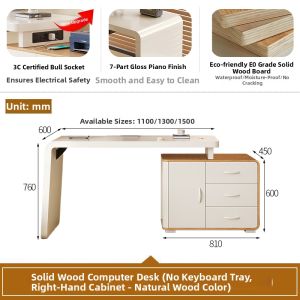 Extendable Corner Multi-function Desk