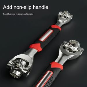 1Pc multi-function wrench socket wrench with 360 degree rotating head - ideal for furniture cars boats etc
