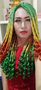 Hair ExtentionRambit Sambung 3 Warna Rasta12 Helai/1 lusin /untuk 1 kepala full butuh 4-5 lusin