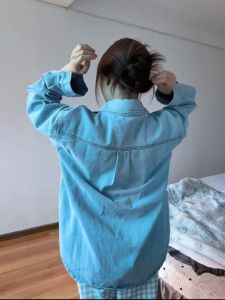 Washed Denim Shirt Mens 2024 New Arrival Spring and Autumn Youth American Retro Long Sleeves Shirt Casual Outwear Tide