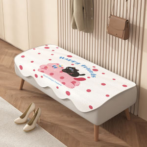 กันลื่น ระบายอากาศได้ดี สไตล์การ์ตูน ไม่สมมาตร เบาะรองรับเก้าอี้แบบพิเศษสำหรับประตูบ้านทุกฤดูกาล