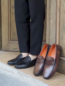 Giày lười nam MULGATI Penny Moccasin đai ngang da trơn - SP011100