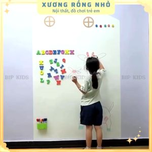 Bảng dán tường từ tính Decal dán tường cho bé tập vẽ tập viết có nam châm từ tính