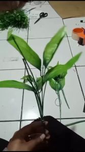Aksesoris Tangkai Daun Cabang 5 per 1pcs / per 1 lusin