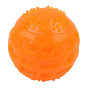 Pet Dog Cat Puppy Sounding Toys Polka Squeaky Tooth Cleaning Balls Playing Balls Pet Teeth Chew Toy Pet Chewing Accessories
