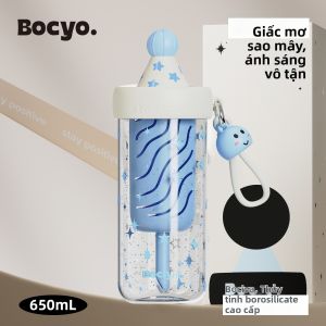BAICAIYA | Cốc Uống Trà Dây Kính Boro Silicat Cao Cấp