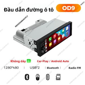 Máy Nghe Nhạc Đa Phương Tiện Ô Tô Android 6.86 Inch 1DIN Đa Năng Với FM USB AUX BT Hỗ Trợ Điều Khiển Trên Vô Lăng Carplay Không Dây Dành Cho Đầu Màn Hình Âm Thanh Trên Xe Hơi