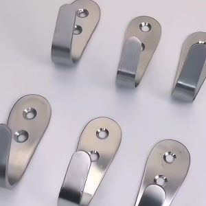 Wall Coat Hooks 6 Packs of Black Coat Hooks Wall Mounted Single Door Hooks Big J Metal Hooks for Kitchen Bedroom Bathroom