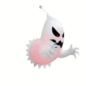 Spooky Halloween Inflatable สีขาว Ghost ตกแต่งกลางแจ้ง Light Up ตกแต่งน่ากลัวสําหรับปาร์ตี้ในร่ม YARD ปาร์ตี้ที่ไม่ซ้ํากัน