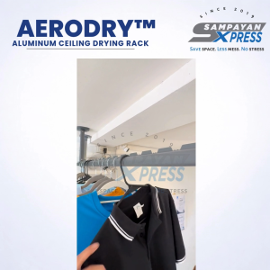 AeroDry Ceiling Mounted Sampayan for Condo | Aluminum Matte Finish |  Space Saving Drying Rack