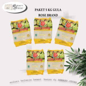 Gula Pasir Termurah 5 Kg Paket Gula Pasir Rose Brand