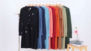 Outer Wanita Muslimah Terbaru Ibu dan Anak Model Shafiyah by Madani Wear Alietha | Shafiyah Mom N Kids Outer Cardigan Muslimah Alietha