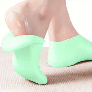 1 Pair Silicone Socks for Women’s Dry Cracked Feet Moisturizing Foot Care Socks Soft Breathable Ergonomic Design Pedicure Spa