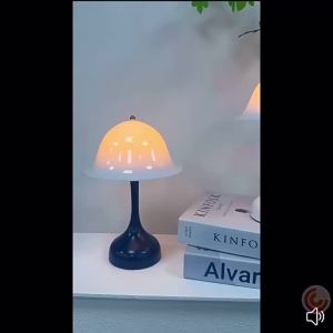 Desk Lamp LED Rechargeable Light Room Decoration Reading Light Mushroom Lampshade Lamp Light