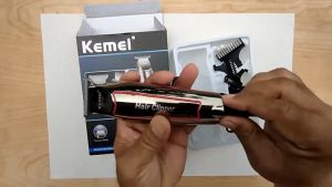 FAST DELIVERY Kemei Mesin Cukur Rambut Tanpa Kabel Elektrik Hair Clipper Trimmer Ultra Silent di Cas