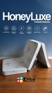 [Erica] Honey Luxe Foldable Mattress / Tilam Lipat / Foldable Rebonded Foam / Thick 3inch (Include Bag)
