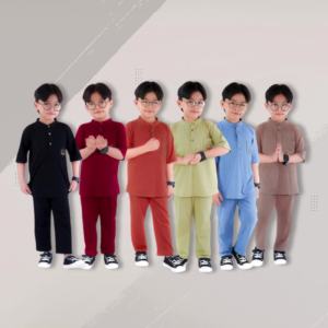 𝙏𝙀𝙍𝙇𝘼𝙍𝙄𝙎 Baju Koko Setelan Anak Laki-laki 2 - 12 tahun / Setelan Koko Anak Laki-laki Terbaru 2025