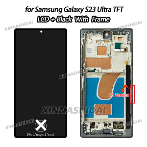 TFT Quality For Samsung S23 Ultra LCD Display Touch Screen Digitizer for Samsung S23 Ultra S918 S918B LCD With Frame Screen
