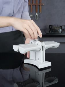 Mesin Press Cetakan Pastel & Mesin Cetakan Pangsit Otomatis Kepala Ganda Bahan Baja