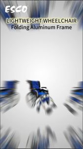 Esco Lightweight Wheelchair/Compact Wheelchair/Kerusi Roda Ringan dan Padat/轻形折叠轮椅
