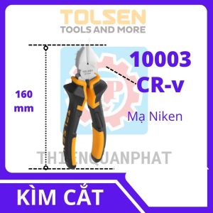Kìm cắt TOLSEN kìm chéo cắt dây điện dụng cụ cầm tay đa năng dành cho thợ điện