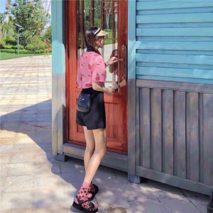 Pink Socks for Women South Korea Trendy Japanese Style Influencer Picks Ins Super Popular Matching Slippers Retro Calf Socks Spring & Fall