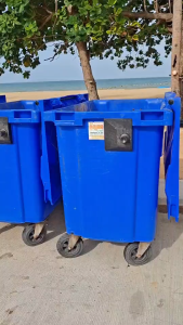 ถังขยะเทศบาลขนาดใหญ่ ขนาด 660 ลิตร เหมาะสำหรับร้านอาหาร ตลาด ห้างสรรพสินค้า และโรงงาน ( ส่งฟรี )