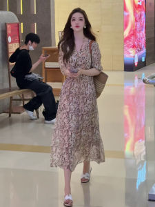 ANFEIQI | Vacation Niche Relaxed Feeling Loose Fitting Slimming Dress