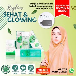 Reglow Skincare Original BPOM Paket Reglow Glowing Skin Treatment  By dr Shindy [ Gratis Pouch ]