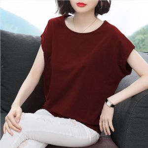 Breathable Cotton Large-size Batwing T-shirt