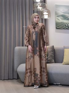 DYN - Nerissa Dress DYN CLOTHINGLINE Gamis Silk Premium Motif Printing