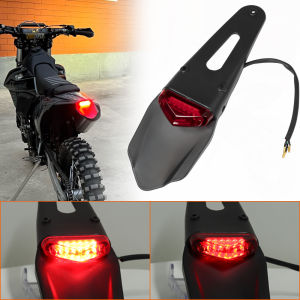 ขายึดป้ายทะเบียนท้ายรถมอเตอร์ไซค์ พร้อมไฟท้าย LED 12V สำหรับรถ Enduro และรถออฟโรด