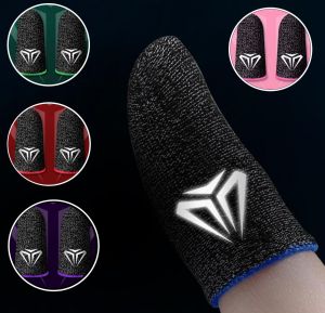 ROLL 1 Pair Mobile Cover Sweatproof Anti-slip Touch Screen Game Fingertip Gloves Finger Cots