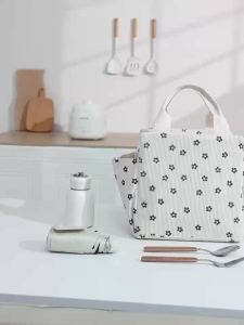 Trendy Corduroy Lunch Box Bag Lightweight Foldable and Stylish RH2470