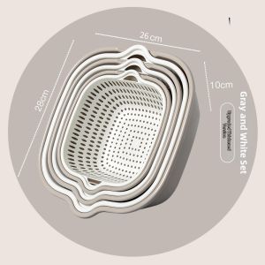 Bajalee | Double Layer Plastic Straining Basket