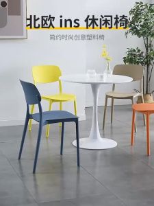 Ghế Nhựa Đúc Nguyên Khối Tựa Lưng Ngồi Quán Cafe Nhà Hàng