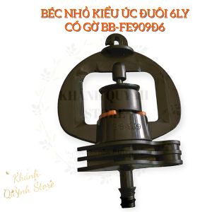 10 Béc tưới tiết kiệm phun mưa - Béc nhỏ kiểu Úc đuôi 6ly có gờ BB-FE909Đ6